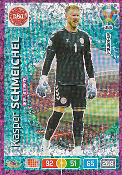 Kasper Schmeichel Denmark Panini UEFA EURO 2020 POWER-UP - Goal Stopper #389